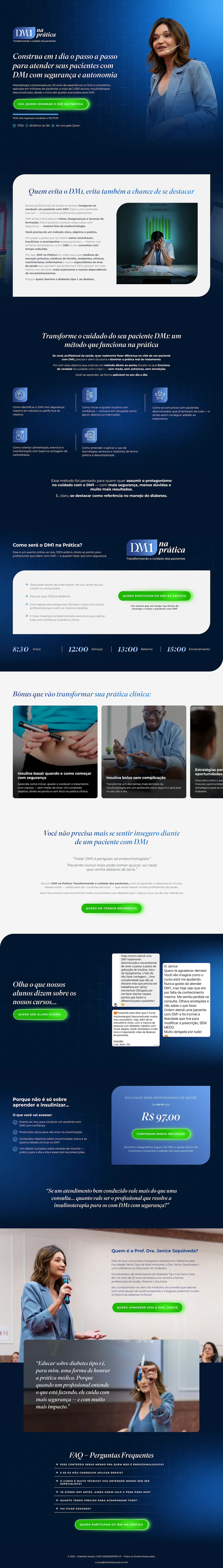 Página de vendas DM1 na Prática
