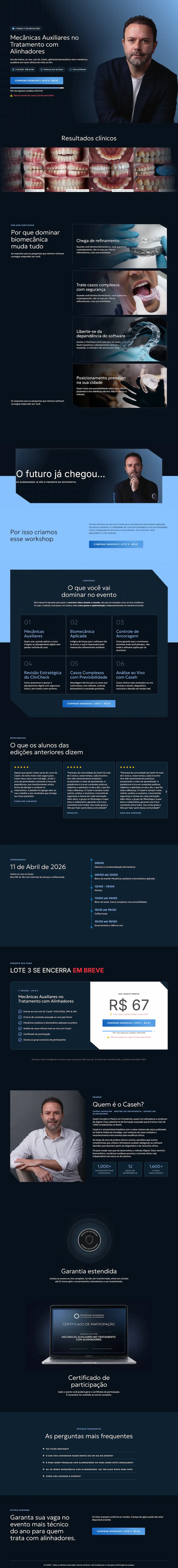 Página de vendas Mecânicas Auxiliares