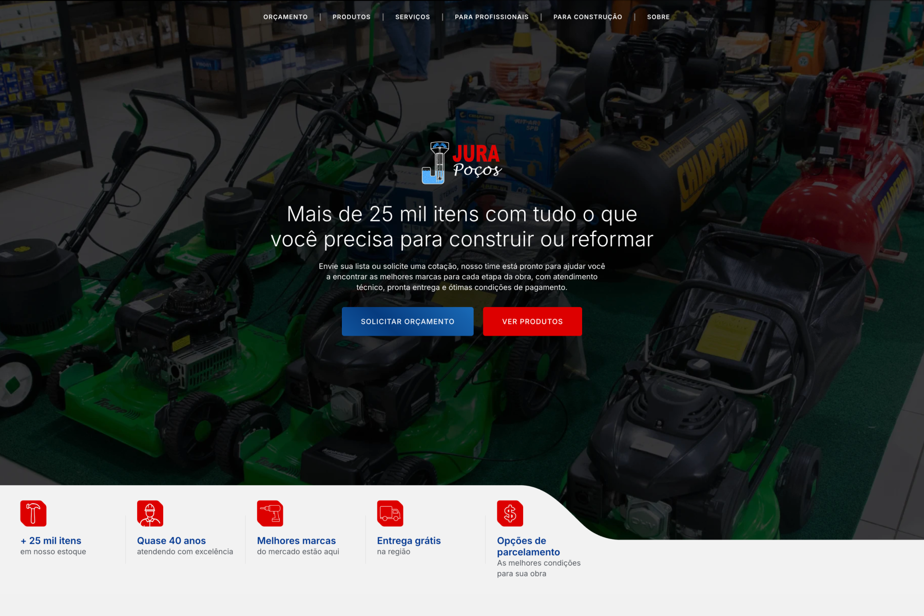 Site desenvolvido pelo Studio Ziben