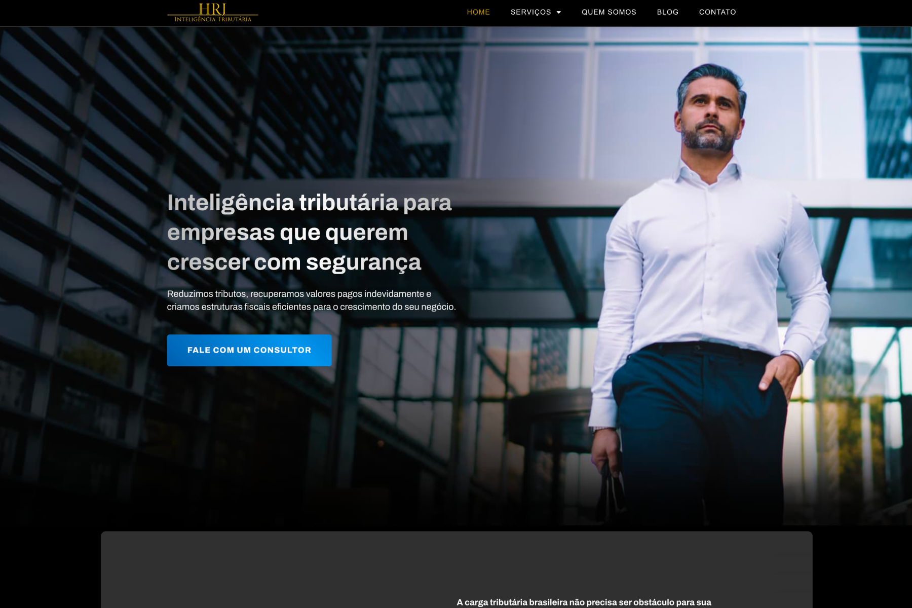 Site desenvolvido pelo Studio Ziben