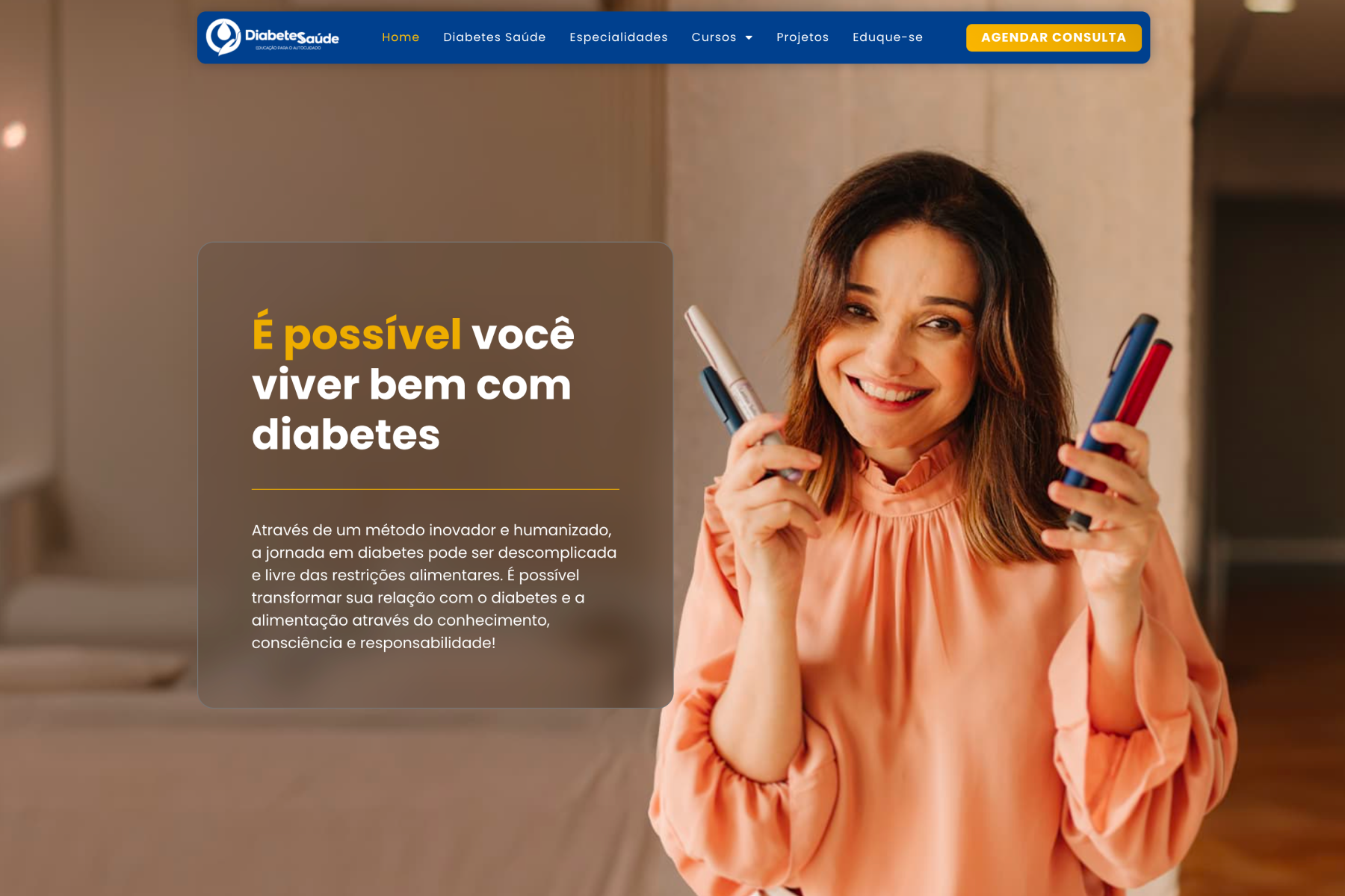 Site desenvolvido pelo Studio Ziben